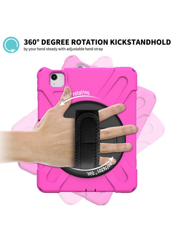 Zaboon Case For iPad Air 2022 / 2020 10.9 360 Degree Rotation PC + Silicone Protective Case with Holder & Hand-strap - Image 3