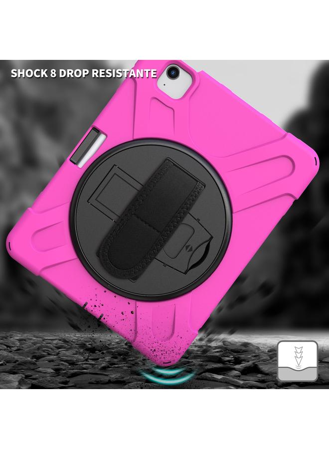 Zaboon Case For iPad Air 2022 / 2020 10.9 360 Degree Rotation PC + Silicone Protective Case with Holder & Hand-strap - Image 5