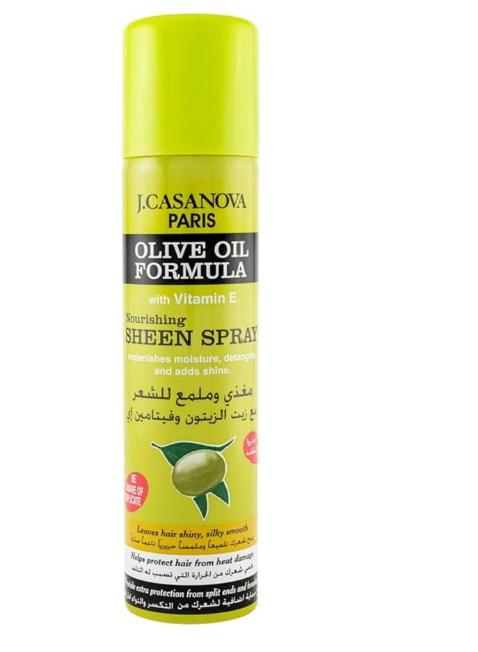 كازانوفا بخاخ مغذي وملمع الشعر بتركيبة زيت الزيتون 200مل من كازانوفا