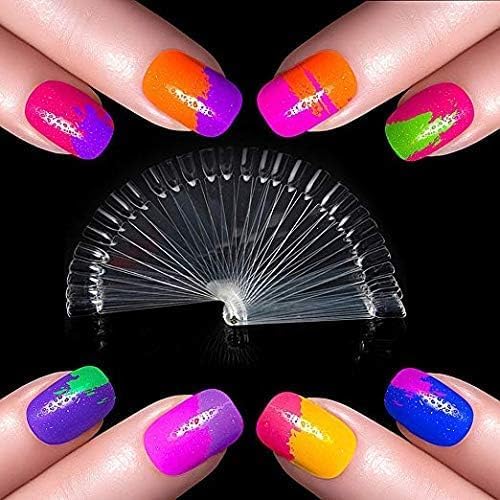 Beauty Empire Nail Display 120 pcs Nail Art Color Chart Display Stand Spiral False Nails Display Shelf Practice Tools For Solon Nails Polish Gel Show - Image 2