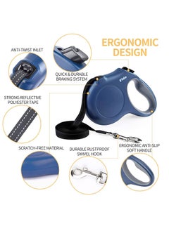 fida Retractable Dog Leash (JFA Series) Blue Medium  - Image 2