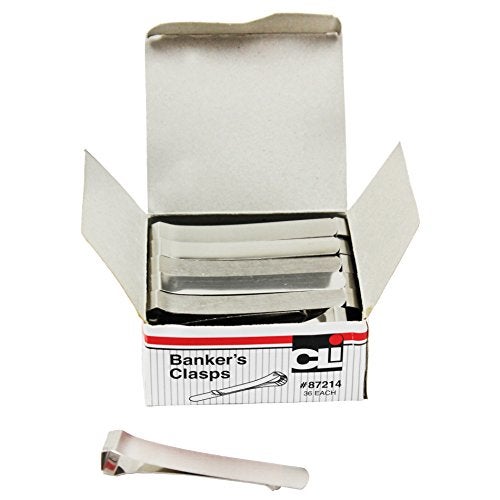Charles Leonard CHL87214 Bankers Clamp, Small, 3-1/4 Inch Length, Pack of 36 - Image 1