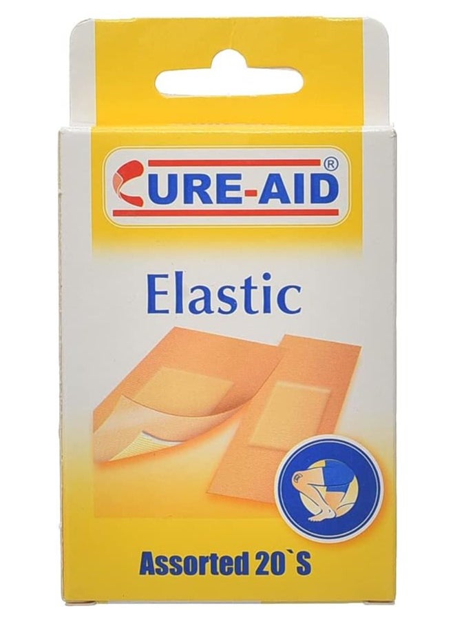 Cure aid Elastic Plasters - Assorted 20pcs  - Image 1