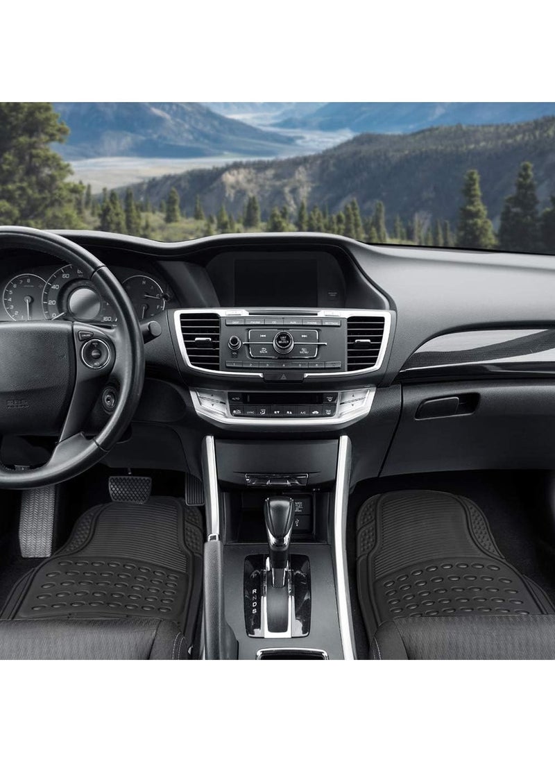 3 Row ProLiner Original Heavy Duty 4pc Front  Rear Rubber Floor Mats for Car SUV Van (Fits 3rd Row Vehicles)  All Weather Protection Universal Fit - Image 5