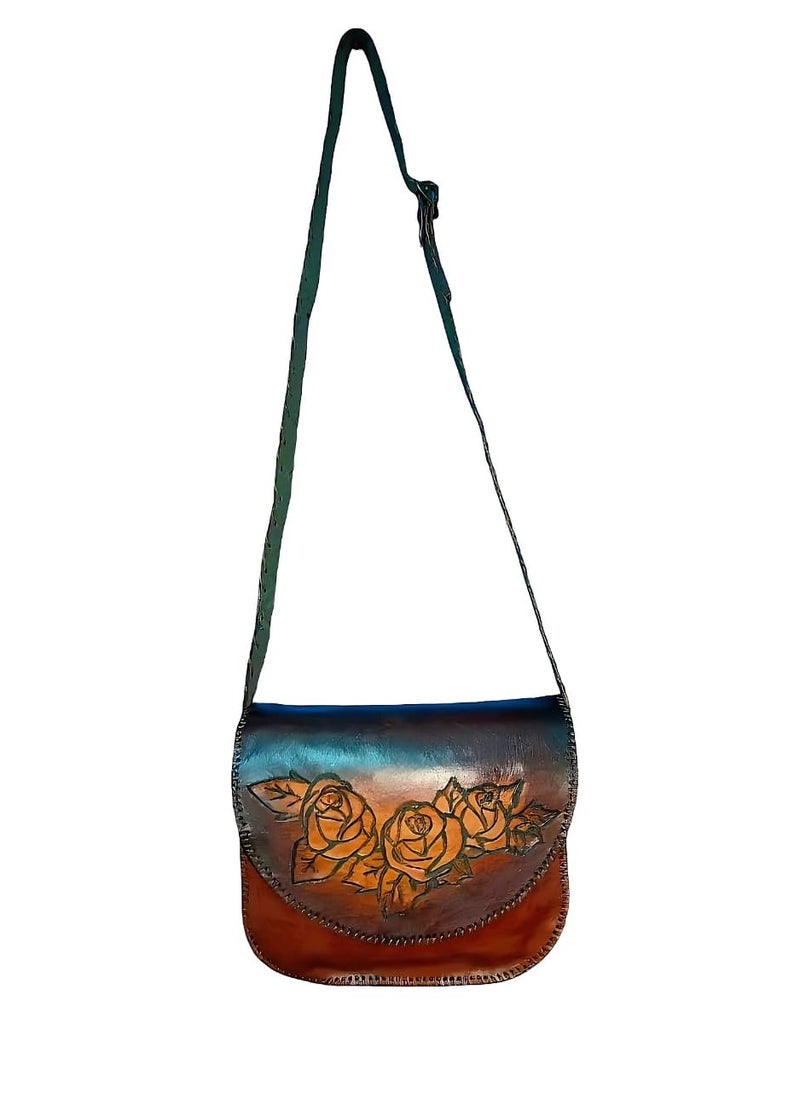 Sheer Fashionable Leather Crossbody Bag  - Image 1