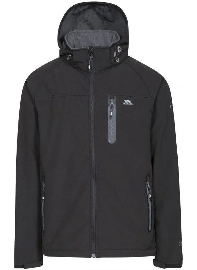 Trespass MAJKSSM20007-BLK Accelerator Iı - Male Softshell Jkt TP75 Men's Softshell Jacket