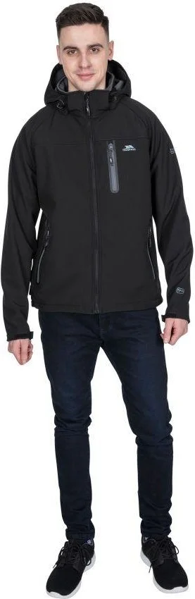 Trespass MAJKSSM20007-BLK Accelerator Iı - Male Softshell Jkt TP75 Men's Softshell Jacket