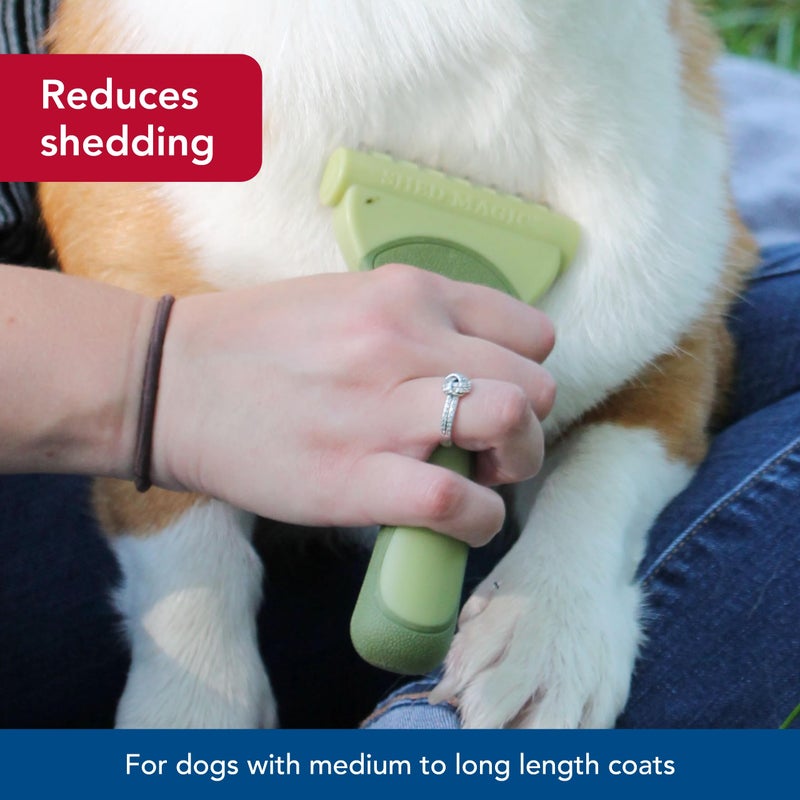 Coastal Pet Safari Shed Magic Deshedding Tool for Dogs with Medium to Long Hair - Deshedding & Detangling Dog Brush - Large - Image 3