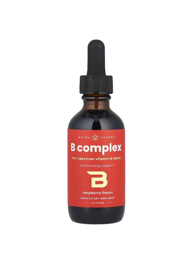 NutraChamps NutraChamps, B Complex, Raspberry, 2 fl oz (60 ml)  - Image 3