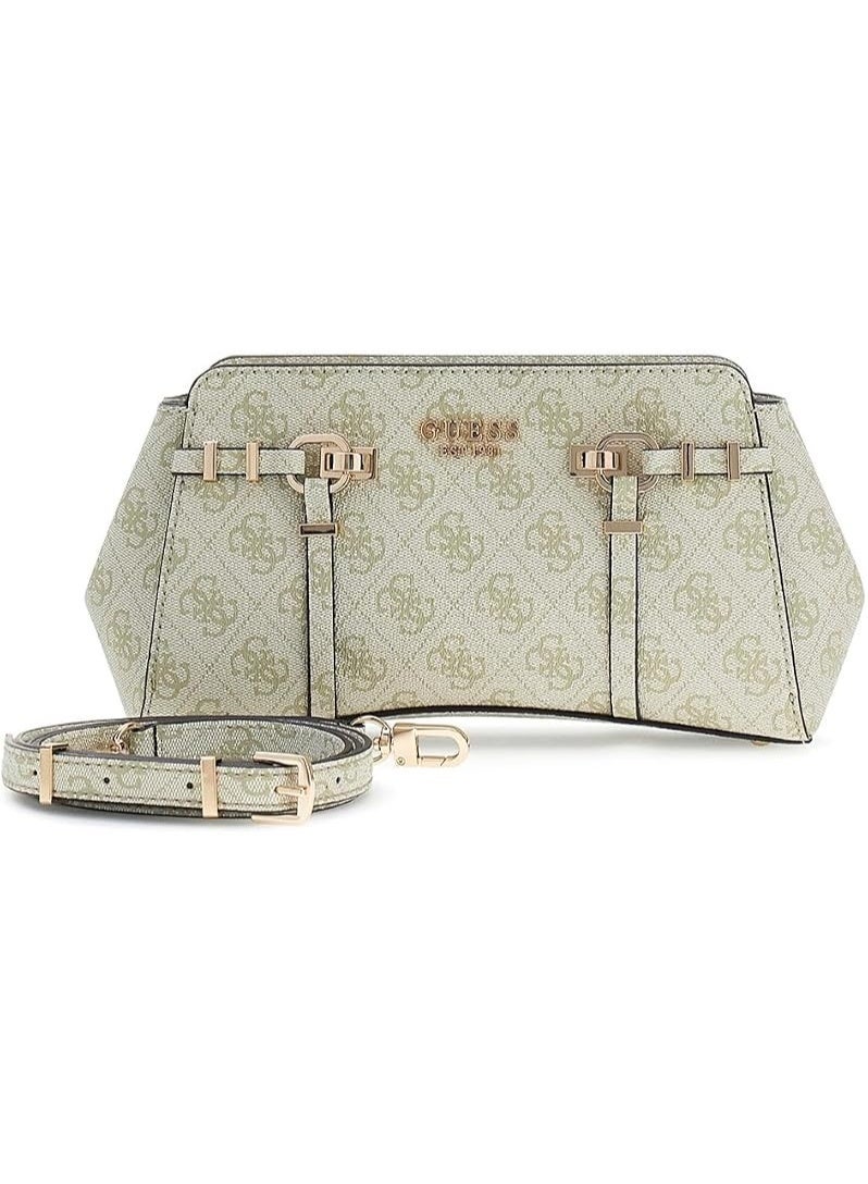 جس حقيبة يد نسائية من GUESS تحمل شعار، لون سلموني. - Image 3