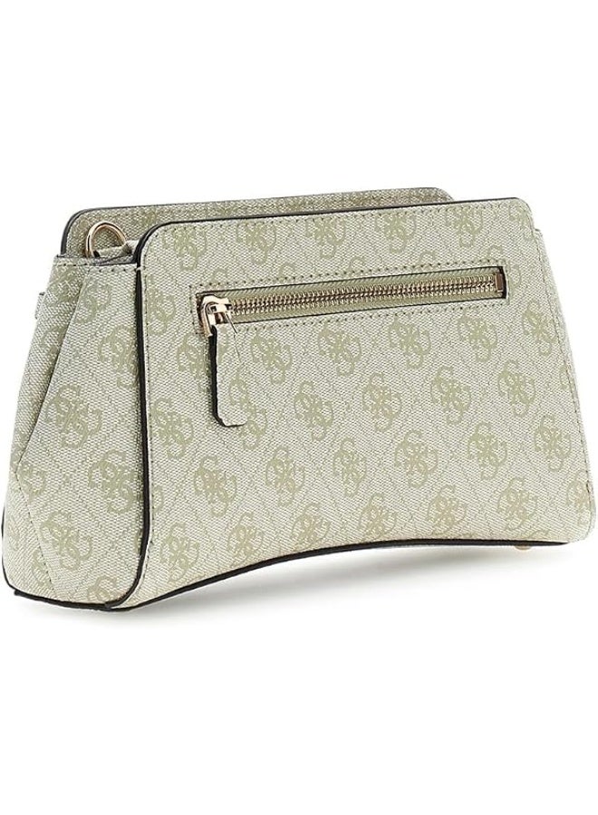 جس حقيبة يد نسائية من GUESS تحمل شعار، لون سلموني. - Image 4