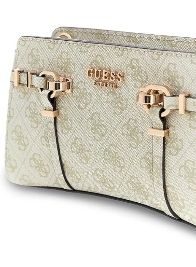 جس حقيبة يد نسائية من GUESS تحمل شعار، لون سلموني. - Image 2