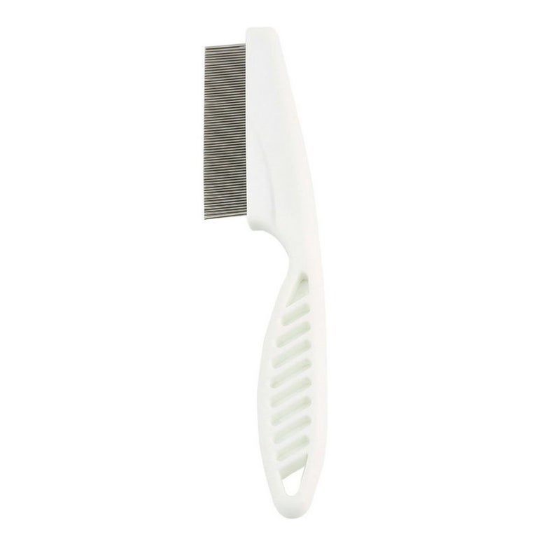Sage Square 2 in 1 Adjustable Dog/Cat Brush/Pet Comb and Anti Tick/Lice/Mite for Grooming Cum Massager and Safety (White) - Image 2