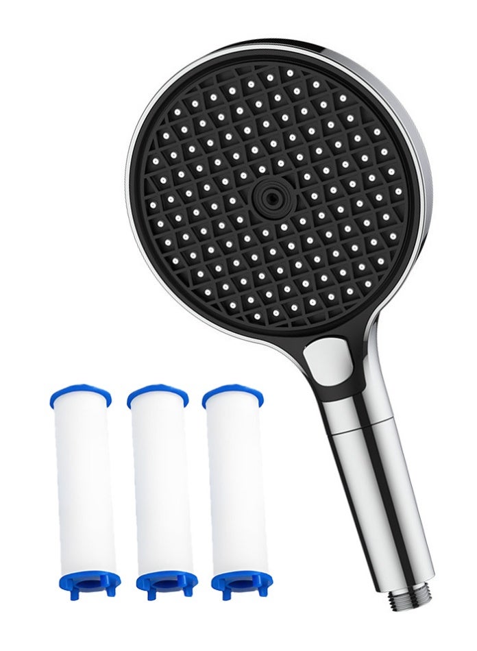 مودي رأس دش عالي الضغط بثلاثة أوضاع مع رش قابل للتعديل، موفر للمياه، سهل التركيب، دش محمول باليد بطول 15 سم للحمام - كروم - Image 2
