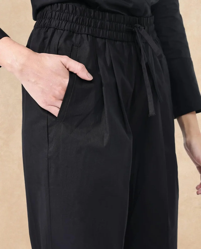 Rareism Women's Tapered Fit Formal Trouser