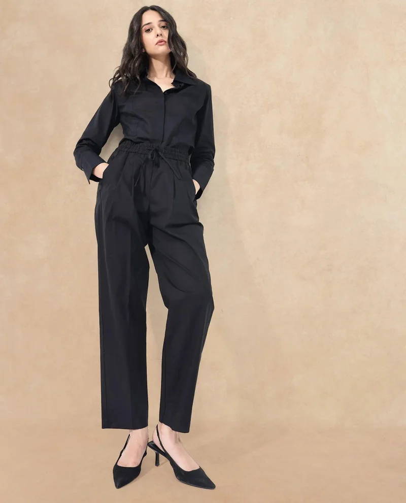 ريريزم Women's Tapered Fit Formal Trouser