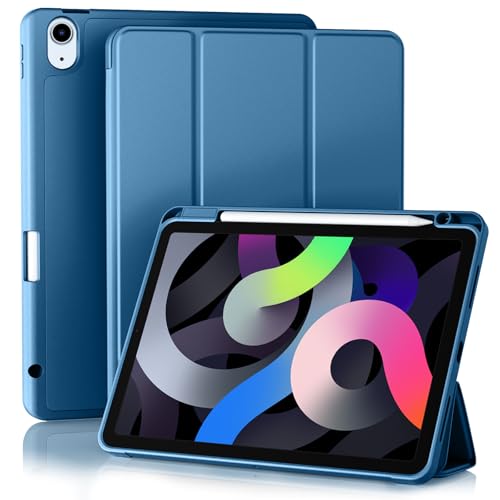 Akkerds Compatible with iPad Air 11 Inch Case 8th/7th/6th Generation (M4/M3/M2) 2026/2025/2024, for iPad Air 5th/4th Generation Case 10.9 Inch 2022/2020 with Pencil Holder[Auto Sleep/Wake], Bluemist - Image 1