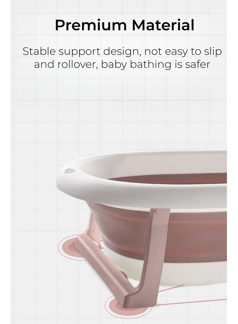 كوني أمًا أفضل حوض استحمام للأطفال مع وسادات مضادة للانزلاق لمراقبة درجة الحرارة حوض استحمام للأطفال الرضع من عمر 0 أشهر فما فوق - Image 4