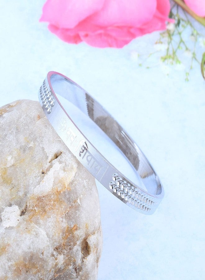 DULCI Brass Om Namah Shivaya Kada Bangle Ideal Birthday Gift Jewellery for Baby Girl & Boys - Image 3