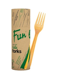 Fun Gaia Eco Friendly Bio Degradable Fork 18 Pcs 
