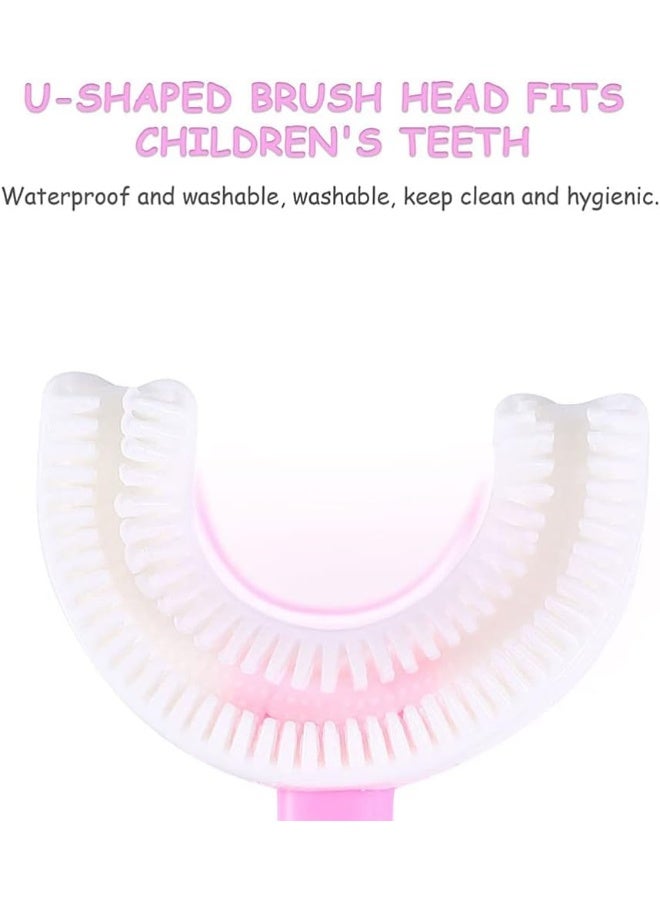 DFBTYG U- Shape Toothbrush 1Set 4Pcs Kids U- Shape Manual Tooth Brushes - Image 3