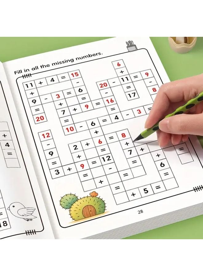 Number Maze And Block Puzzle Workbook For Kids Ages 5 10 STEM Learning Activities - Image 5