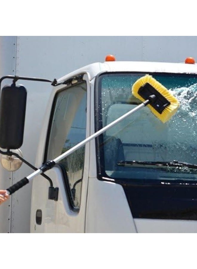 AKC All Sided Soft Bristle Car Wash Brush - Extendable Window Cleaning Tool with Soft Yellow Bristles, Multi-Side Design, Car Detailing Brush - Image 5