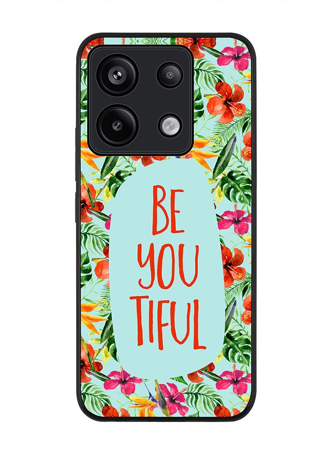 Rugged Black edge case for Poco X6 5G, Slim fit Soft Case Flexible Cover - Be You Tiful