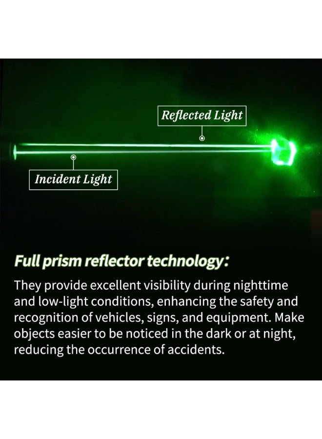 30 Pcs Super Reflection Reflective Stickers Made of 3M DG3, Safety Reflective Tape for Car Bike Mailbox Helmet, White Reflective Tape Outdoor Waterproof 3.15" X 1.18"/ 30cm X 80cm - Image 4