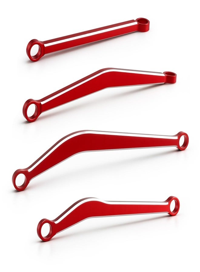 FSDKEDUF Aluminum Clearance Chassis Links for 1/30 Axial SCX30 Upgrade Parts (Red) - Image 3