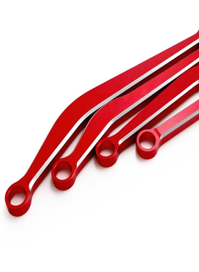 FSDKEDUF Aluminum Clearance Chassis Links for 1/30 Axial SCX30 Upgrade Parts (Red) - Image 4