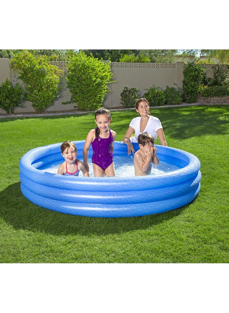 بست واي مسبح نفخ 3 طبقات ملون 183x33 سم  blue-26-51027 - Image 1