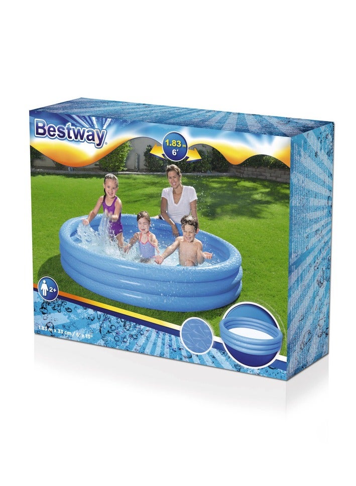 بست واي مسبح نفخ 3 طبقات ملون 183x33 سم  blue-26-51027 - Image 3
