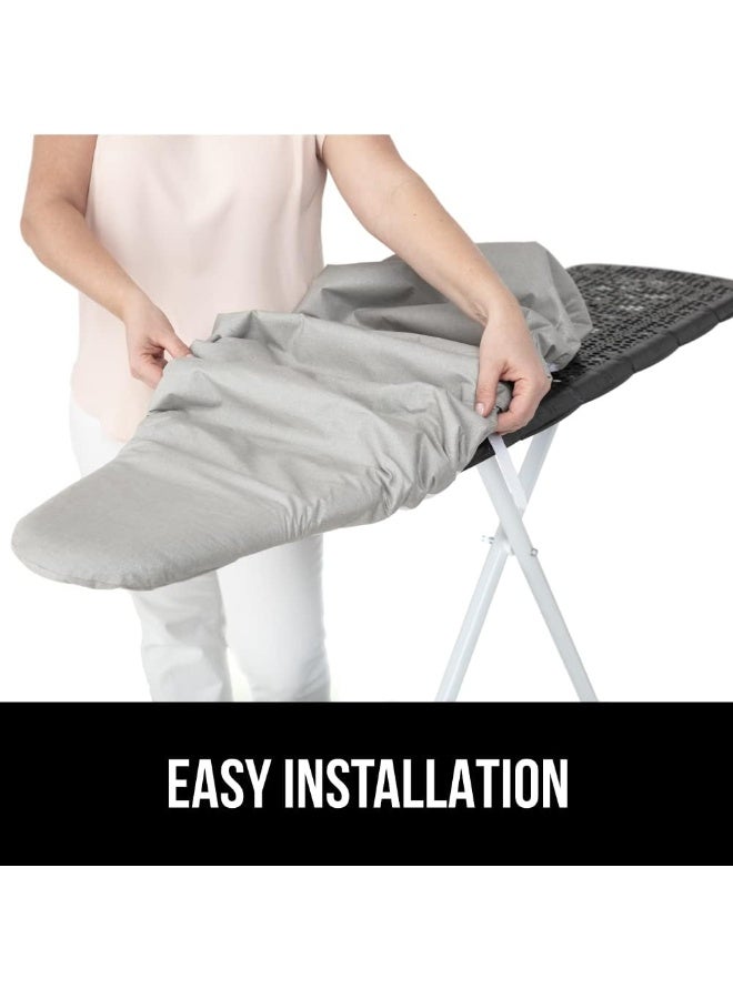 Premium 100% Cotton Ironing Board Cover Thick Durable Tear-Resistant Heat-Reflective Large Size 140×50 cm Fits All Large Ironing Boards for Home Office Travel Professional Wrinkle-Free Ironing on Cotton Linen Synthetic Fabrics Stylish Modern Nature-Inspired Designs Birds Flowers Multicolor Easy to Install and Machine Washable Heavy-Duty Long-Lasting Ironing Accessories - Image 4