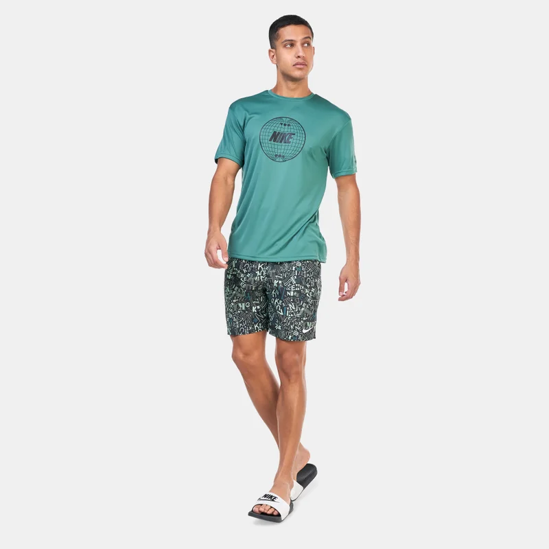 Nike Men's Wordmark Printed Volley Swimming Shorts