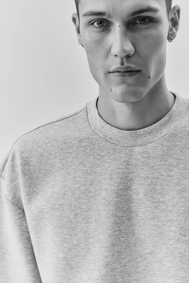 H&M  Oversized Fit Scuba T-shirt for Men | Best Price UAE
