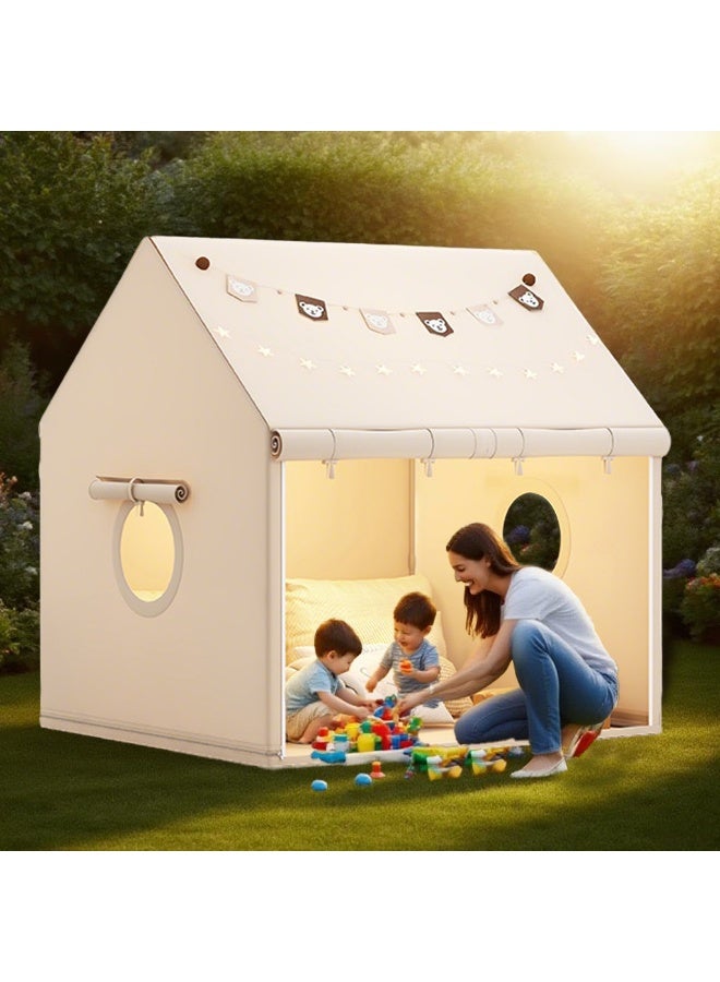 WALALLA Large Kids Tent House Indoor Outdoor,Toddler Play Tent With Light and Bear Flag,Play house for Baby Tent, Kids Indoor Room Toys for Girls and Boys - Image 5
