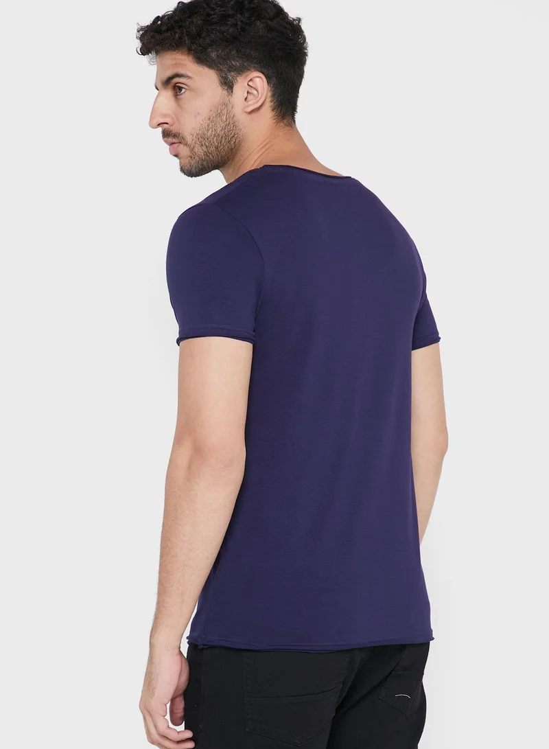 Seventy Five Scoop Neck T Shirt