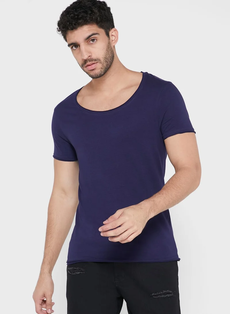 Seventy Five Scoop Neck T Shirt