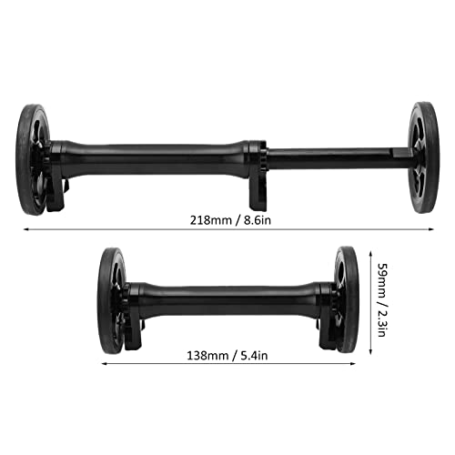 Dilwe Easy Wheels Extension Bar, Easy Wheel Extension High Strength Lightweight Telescopic Folding Extension Rod for Brompton 3sixty(Black) - Image 2