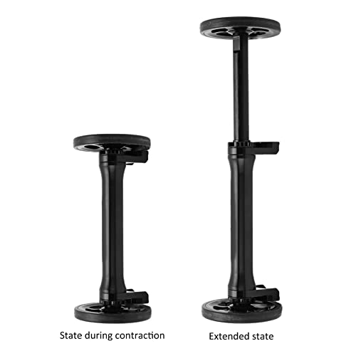 Dilwe Easy Wheels Extension Bar, Easy Wheel Extension High Strength Lightweight Telescopic Folding Extension Rod for Brompton 3sixty(Black) - Image 4