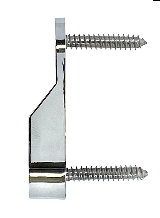 Desunia Oval Closet Rod End Supports | Screw on Type | 15mm x 30mm | Polished Chrome | 4 Pack - Image 4