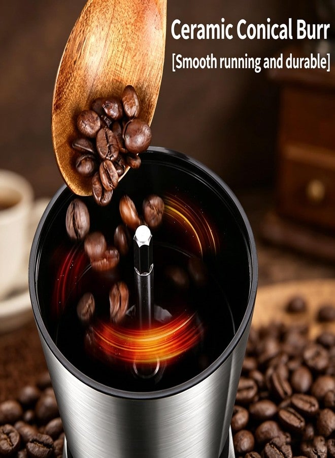 BOMANSI BOMS Manual Coffee Grinder - 8 Adjustable Coarseness Settings, Hand Crank Coffee Mill, Large Capacity, Portable Hand Coffee Grinder for Moka pot, French Press, Drip, Espresso, Gift - Image 5