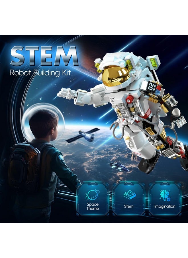 Anysun Space Astronaut Building Blocks Set for Adults and Kids, STEM Space Exploration Toy, Astronaut Model, Creative Spaceman Construction Kit, Ideal Christmas and Birthday Gift for Boys and Girls-652pcs  - Image 2