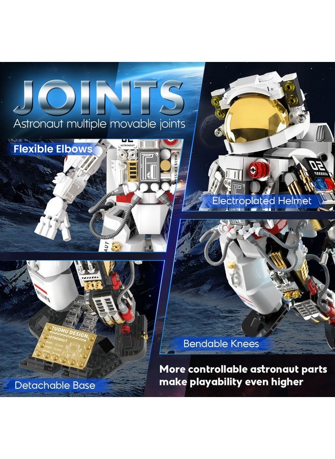 Anysun Space Astronaut Building Blocks Set for Adults and Kids, STEM Space Exploration Toy, Astronaut Model, Creative Spaceman Construction Kit, Ideal Christmas and Birthday Gift for Boys and Girls-652pcs  - Image 3