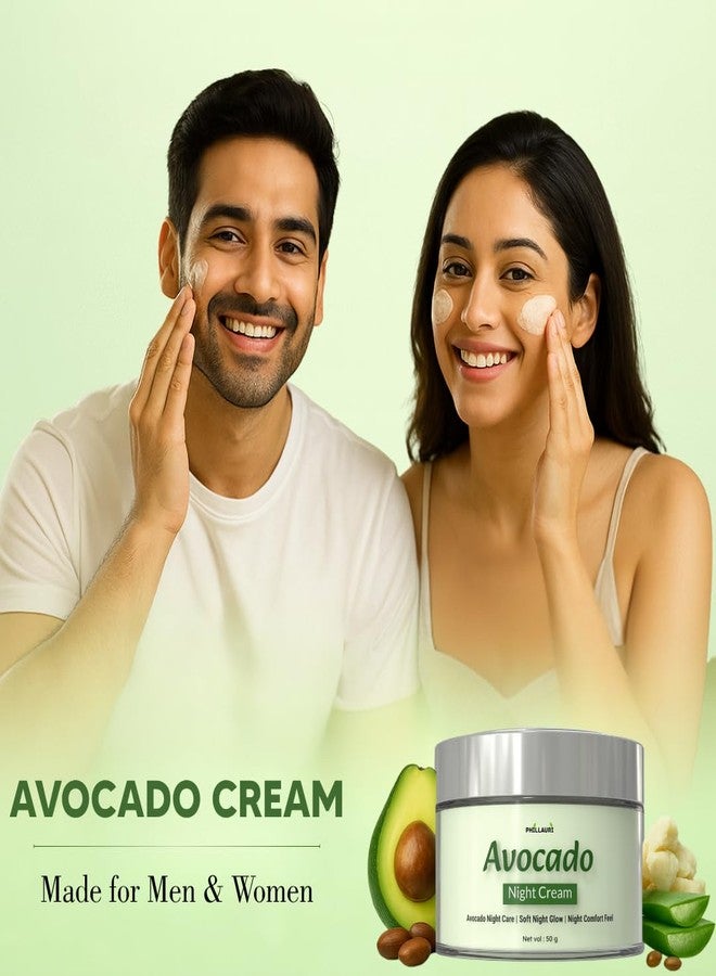 Phillauri Avocado, avocado night cream, Avocado Cream for Face Whitening, avocado cream, avocado night Suits for Women - 50g (Pack 2) - Image 5