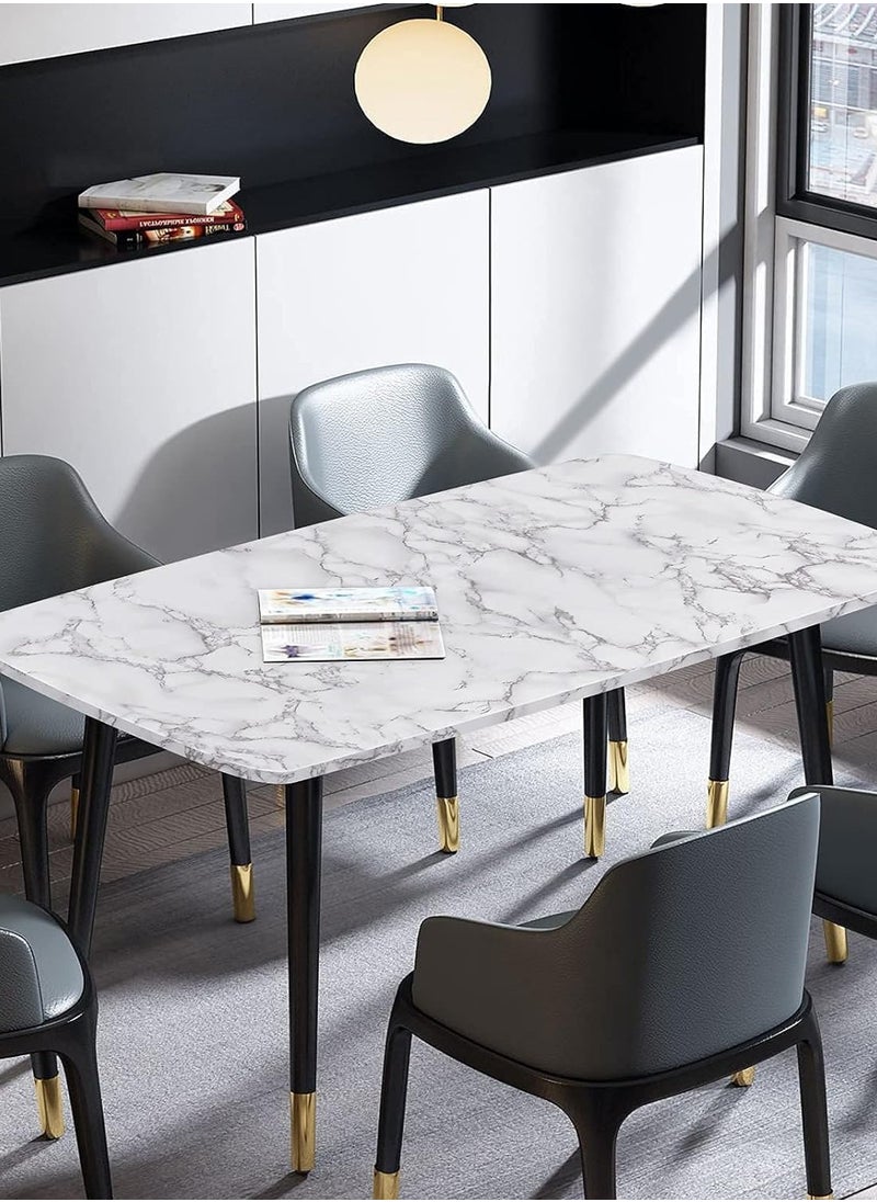 PRIMO PLUS Kitchen Countertop Self-Adhesive Waterproof Wallpaper White/Grey 30x200cm  - Image 4