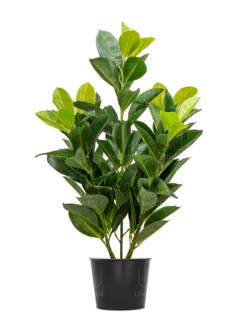 Rubber Fig Artificial Tree Green Leafs H85CM