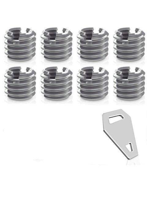 3/8" to 1/4" Bushing Convert Screw Adapter Tripod Ballhead Reducer, 1/4" to 3/8" Camera Convert Screw Adapter Mount for Tripod, Monopod, Ballhead, Video Light Stand & DSLR SLR cameras, Stainless Steel