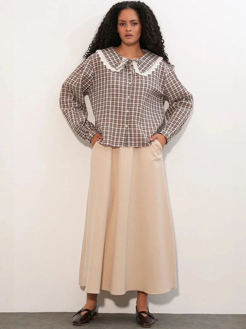 بيغ دارت BDART Women's Plaid Viscose Poplin Shirt